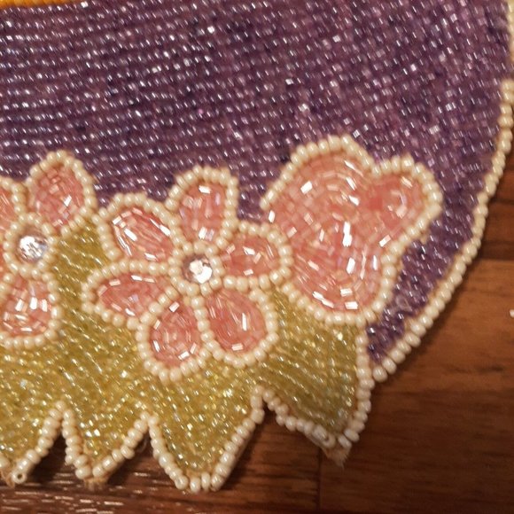 Jewelled Easter Egg Table Runner Beaded Floral - Picture 7 of 13